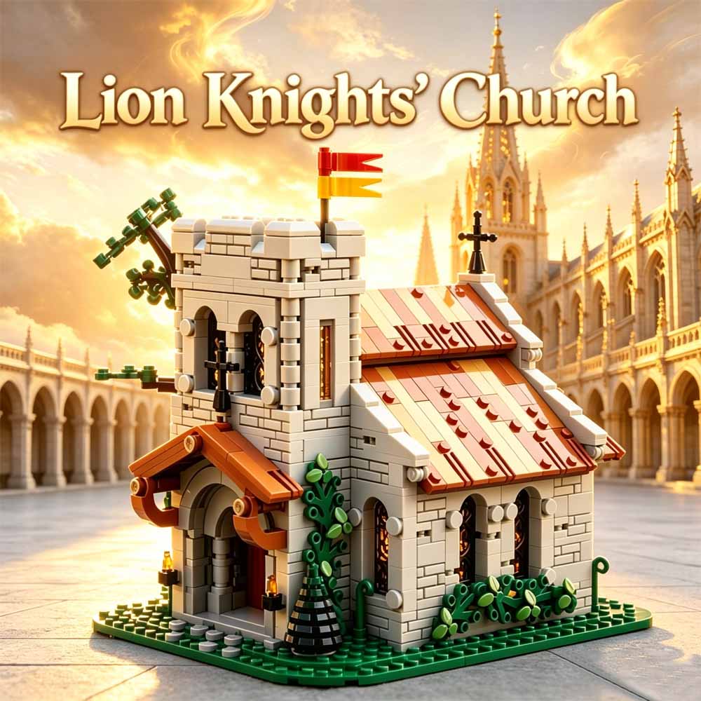 Model Kit Knight - Blocchi da Costruzione Chiesa dei Cavalieri