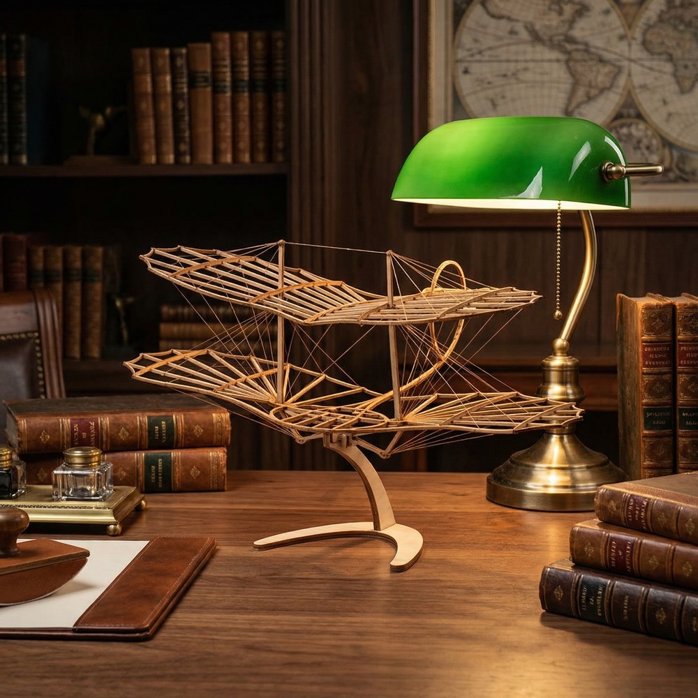 Model Kit History - Kit Modello Aliante Lilienthal in Legno
