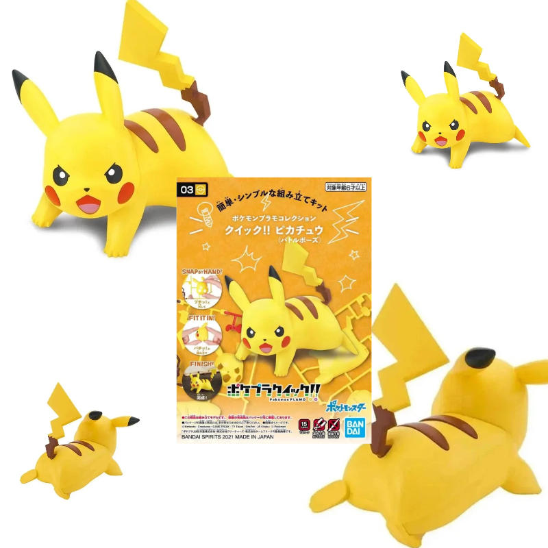 Model Kit Quick Pikachu - Kit di Figure Pokémon Bandai Serie