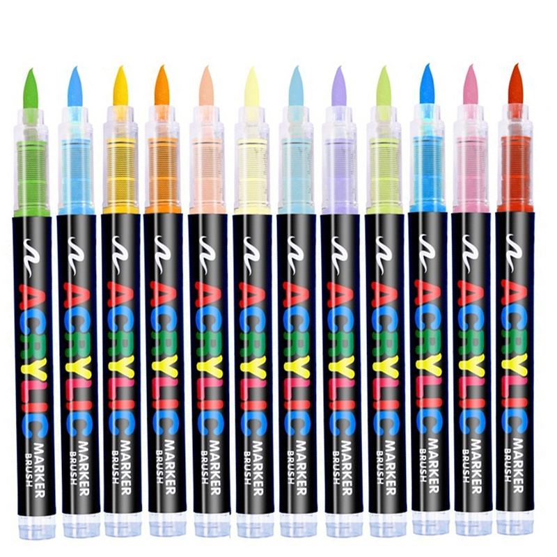 Model Kit Markers - Penna per vernice acrilica liquida dritta