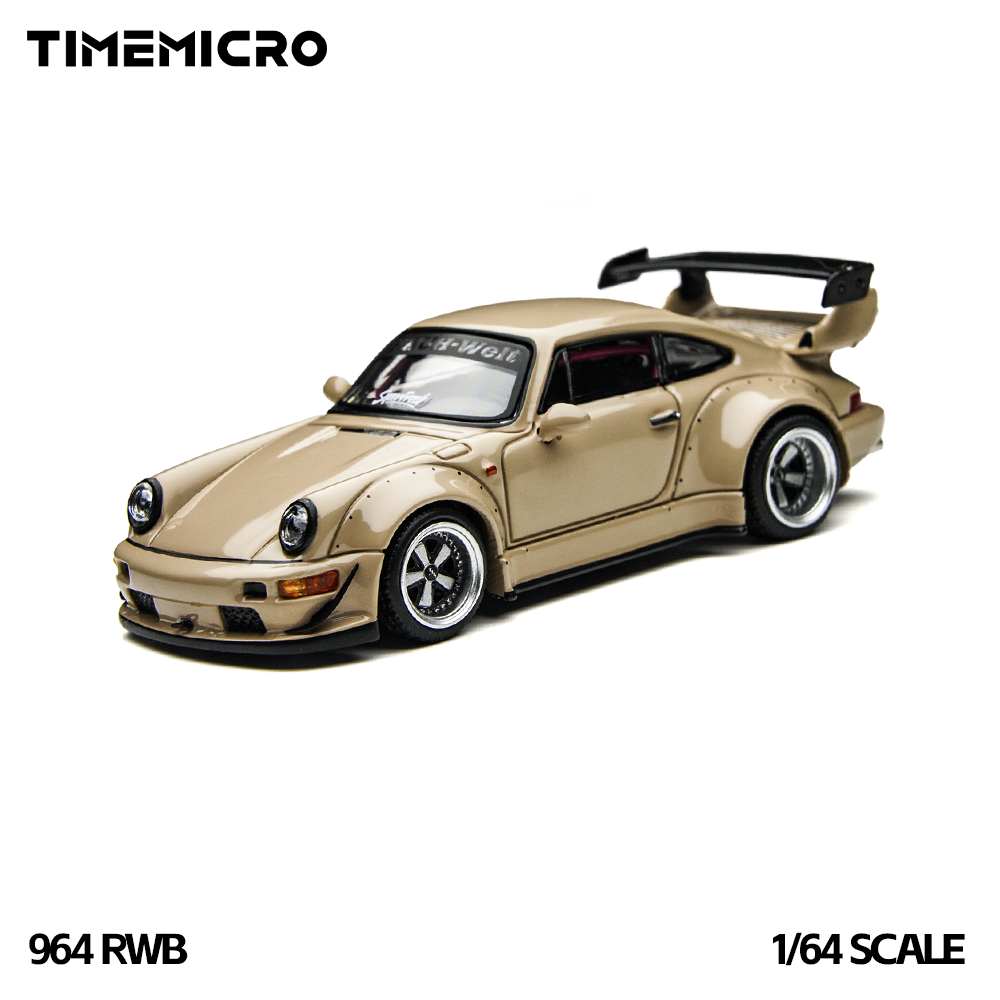 Model Kit Cars - TimeMicro1:64 RWB 964 Beige Set Regalo