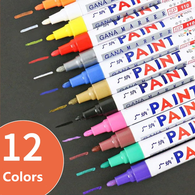 Model Kit Markers - 12 colori pennarello impermeabile permanente per