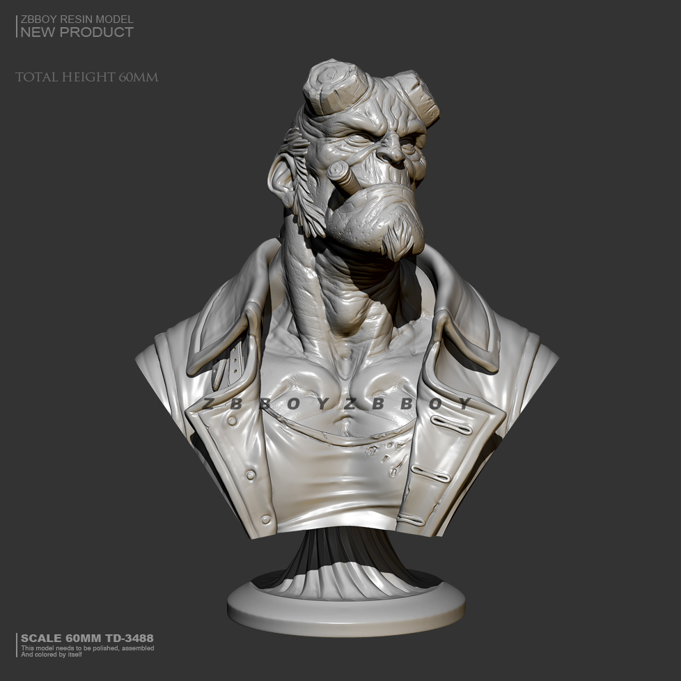 Model Kit Knight - Kit modello busto in resina da