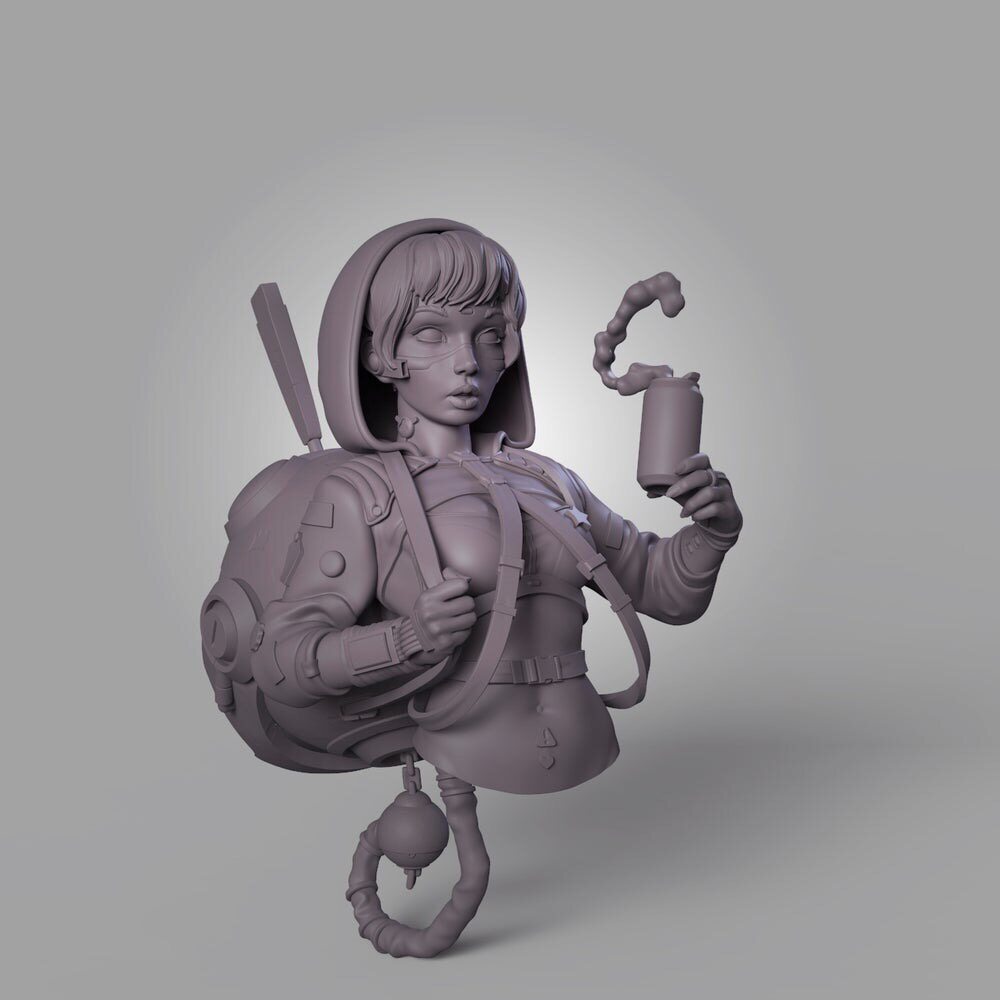 Kit Resina GK Busto Cyberpunk  - Model Kit Waifu recensione e prezzo