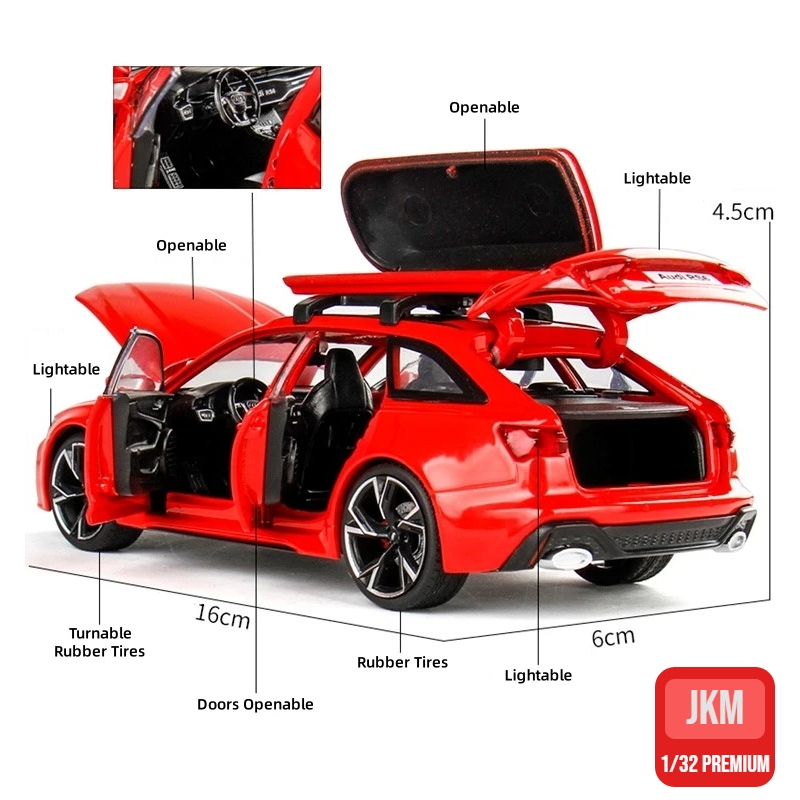 1/32 Audi RS6 in miniatura pre - Model Kit Ferrari recensione e prezzo